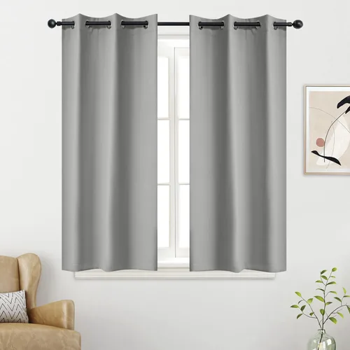 Miniatura 59 de YGO - Cortinas verdes de 183 cm de ancho por 213 cm de largo para dormitorio - Cortinas opacas con ojales en la parte superior, extra anchas