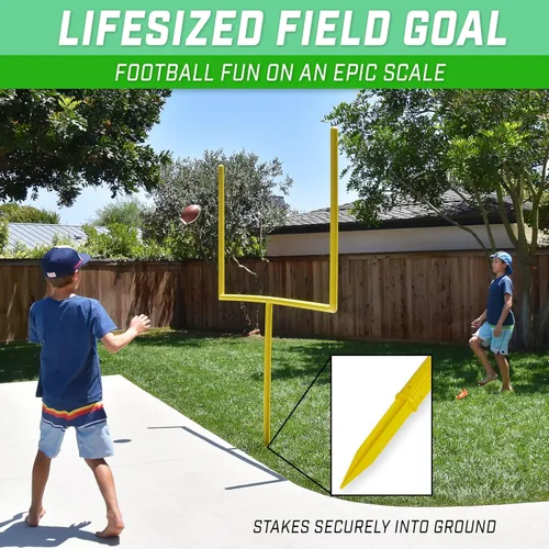 Miniatura 2 de GoSports Poste de Portería de Fútbol Americano - Juego de Fútbol Americano para Patio Trasero de 6 u 8 Pies