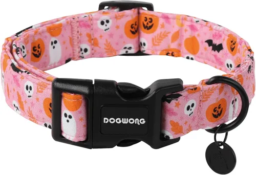 Miniatura 17 de DOGWONG Collar para perro de San Valentín, collar ajustable de algodón con corazón de caramelo azul, perfecto para perros pequeños a medianos