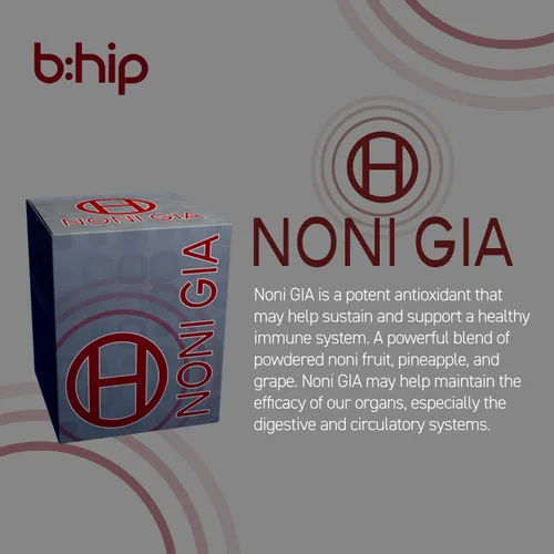 Miniatura 3 de bhip Noni Gia - Apoya el sistema inmunológico, salud cardiovascular saludable, vitaminas y minerales, cafeína, sin gluten y lactosa, 30 porciones