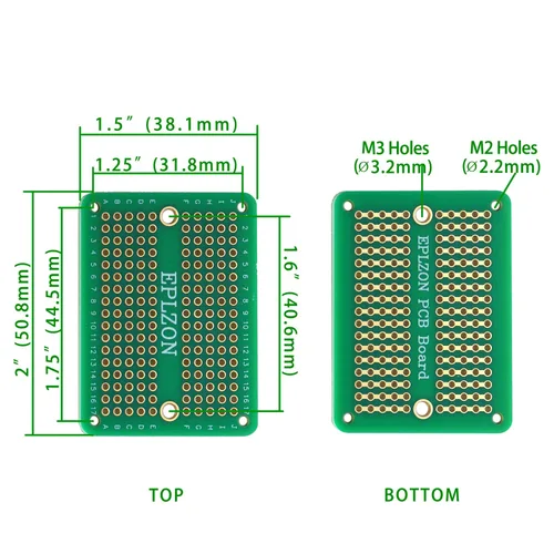 Miniatura 6 de Placa de Pruebas Soldable Mini Placa PCB Chapada en Oro Placa de Pruebas de Soldadura para Proyectos de Electrónica DIY Aplicable a Proyectos