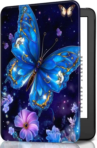 Miniatura 57 de Funda para Kindle básico de 6 pulgadas (11.ª generación), múltiples ángulos, piel sintética, delgada, con función de encendido y apagado automático