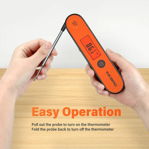 Miniatura 9 de Inkbird Termómetro de carne de lectura instantánea IHT-1P, termómetro digital impermeable recargable para alimentos con calibración, imán