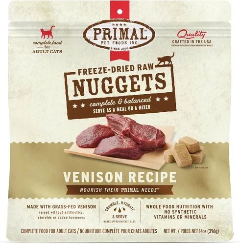 Miniatura 11 de Primal Nuggets de Comida Cruda Liofilizada para Gatos de Cerdo, Comida Completa y Equilibrada o Complemento, Premium, Saludable, Sin Granos, Comida