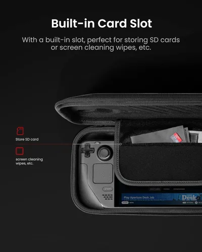 Miniatura 6 de tomtoc Carrying Case Compatible with Steam Deck/OLED, Protective case, Hard Portable Travel Carrying bag for Steam Deck Console, Shockproof, Travel