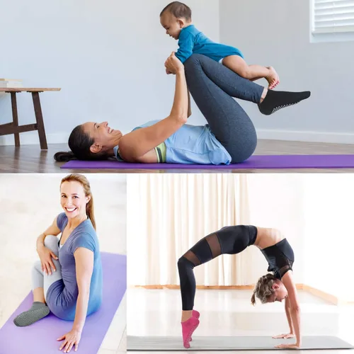 Miniatura 3 de Calcetines antideslizantes para pilates, ballet, yoga, para mujer
