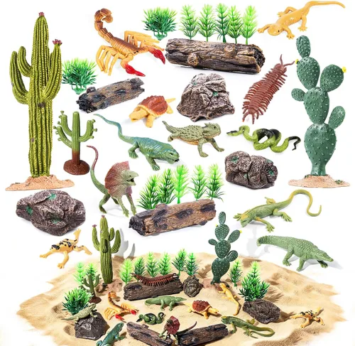 Miniatura 7 de Figuras de Juguetes de Animales Marinos 21 Piezas, Criatura Marina de Plástico Tiburón Pez Estrella de Mar Cangrejo Langosta Pulpo Caballito de Mar