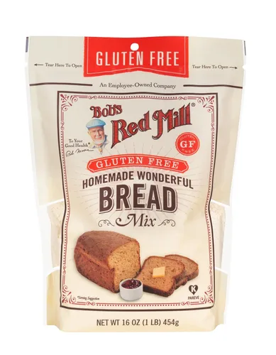 Miniatura 4 de Bob's Red Mill Maravillosa mezcla de pan casera sin gluten, 16 onzas (paquete de 4) - Sin gluten, Kosher