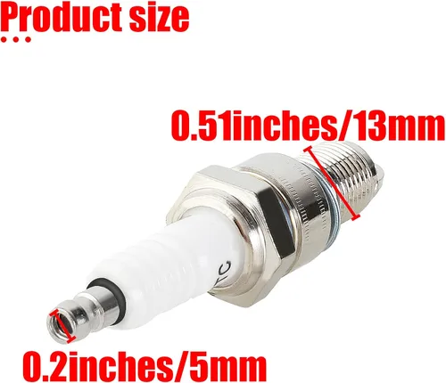 Miniatura 3 de F7TC Bujía para GX120 GX160 GX200 GX240 GX270 GX340 GX390 Generador Cortacésped Tractor Rototiller Bomba de agua Go Kart Mini Bike Labranza Pulidora