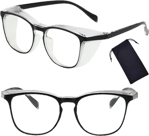 Miniatura 10 de Gafas de seguridad para hombres y mujeres, gafas de seguridad antivaho cómodas, bloqueo de luz azul, protección UV, enfermeras adultas (clear 1pack)