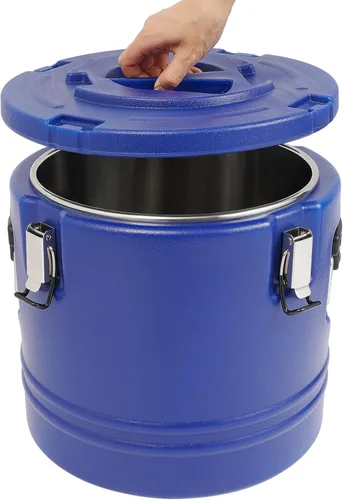 Contenedor de Sopa Aislado de 21QT de 5.28 Galones, Calentador de Alimentos Comercial para Alimentos Calientes y Fríos, Caja Caliente para Catering,