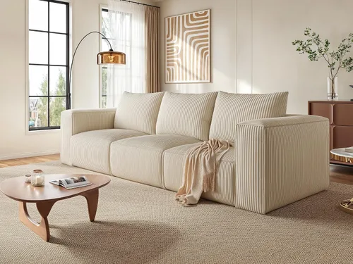 YITAHOME Sofá seccional Cloud, sofá deshuesado, sofás seccionales para sala de estar Blanco lechoso
