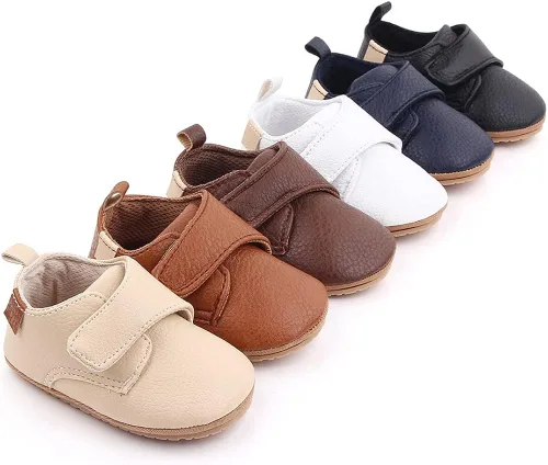 Miniatura 2 de Meckior Mocasines clásicos de piel sintética para niños y niñas zapatos de vestir Oxford para niños y niñas zapatos de vestir planos para caminar