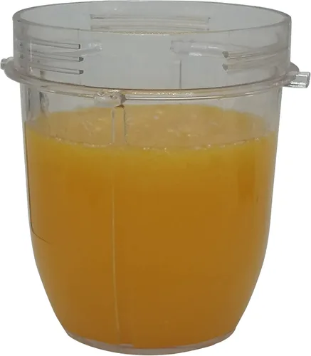 Miniatura 3 de Cuchilla de repuesto plana/fresadora y taza de 12 onzas con tapa de boquilla, compatible con Ninja Nutri-Blender Pro con Auto-iQ1100-W, BN400