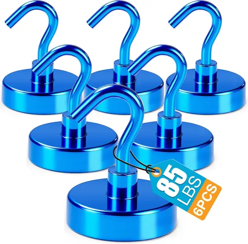 Miniatura 19 de LOVIMAG - Ganchos magnéticos de 120 libras de alta resistencia, ganchos magnéticos de neodimio fuertes para el hogar, cocina, lugar de trabajo