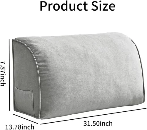 Miniatura 2 de Almohadas de cuña para cabecero, almohada de lectura, almohadas de respaldo para sofá, cojín de cintura para uso diario
