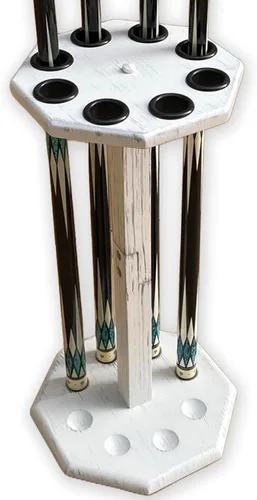 Miniatura 9 de Soporte independiente para tacos de billar, accesorios para mesa de billar con capacidad para 8 tacos, soporte para tacos de billar, soporte de piso