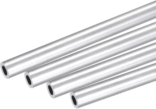 Miniatura 19 de uxcell 6063 Tubo redondo de aluminio 0.236 in OD 0.118 in Diámetro interior 9.843 in Longitud Tubería 4 PC