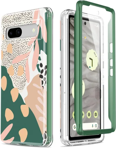 Miniatura 7 de Esdot Funda para Google Pixel 7A con protector de pantalla integrado, funda resistente de grado militar con diseños lindos de moda para mujeres