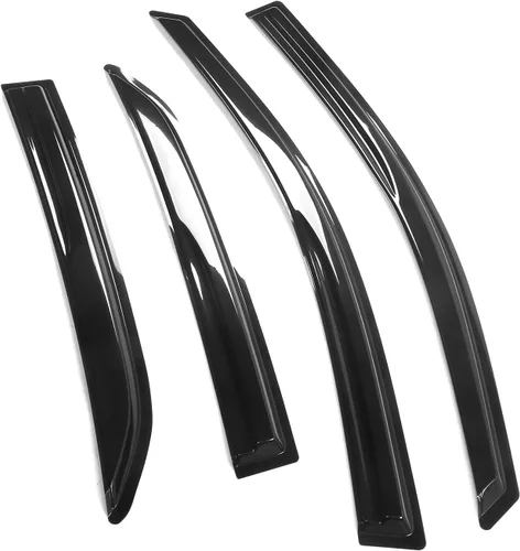 Miniatura 3 de Visor para ventana compatible con Toyota Corolla 2009-2013, protector de aire para deflector de viento de acrílico ahumado y semitransparente contra