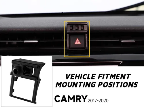 Miniatura 2 de B&DOG XSIN Soporte de teléfono de coche para Camry 2018-2020 (Negro-B)