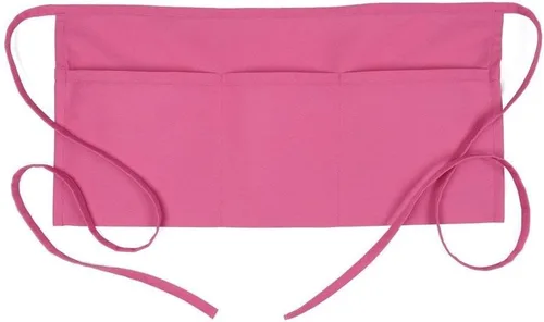Fame Original - Delantal de cintura con 3 bolsillos para adultos, color rosa intenso frambuesa 82806, talla única, unisex (F9-83501)