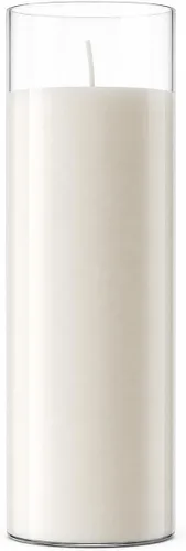 Miniatura 8 de 1 Piece Unscented 7 Color Glass Prayer Devotional Candle, Hand Poured Wax Candles - 2.24 Inch x 7 Inch, Great for Sanctuary, Vigils, Casting Chimes