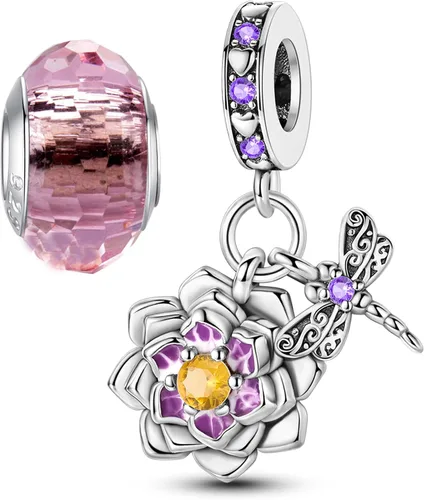 Miniatura 83 de LNQOBU Happy Life - Colgante para pulseras de abalorios, plata de ley 925 para mujer (con un espaciador de cuentas)