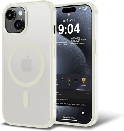 Miniatura 175 de Funda para iPhone 11 con protector de pantalla, compatible con MagSafe, ultra delgada, translúcida, mate, a prueba de golpes, color negro