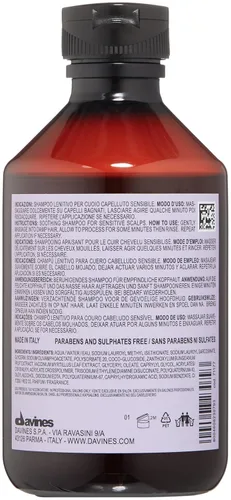 Miniatura 11 de Davines Champú calmante Naturaltech, limpieza suave mientras alivia la picazón en cuero cabelludo sensible, 8.45 onzas líquidas