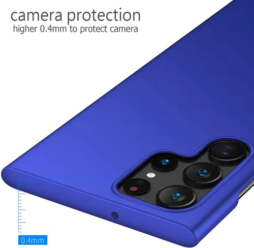 Miniatura 3 de Funda protectora para Samsung Galaxy S22 Ultra Slim S22 Ultra [protege de golpes, arañazos, deslizamientos, huellas dactilares], acabado mate, Azul