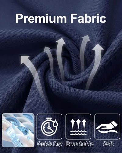Miniatura 11 de MAGCOMSEN Camisas de manga larga para hombre, protección solar UPF 50+, camisetas atléticas para senderismo, correr, entrenamiento, protección