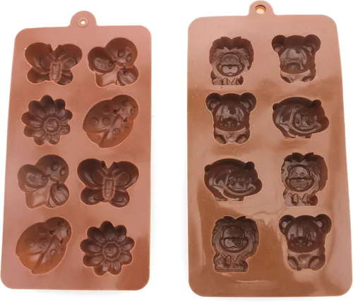 Miniatura 2 de Moldes antiadherentes de gelatina de caramelo, moldes de chocolate, moldes de jabón, moldes de silicona para hornear, diseño de bosque lindo oso