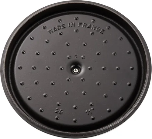 Miniatura 6 de Staub Hierro Fundido 6-qt Cochon Poco Profundo Ancho Redondo Cocotte - Gris Grafito