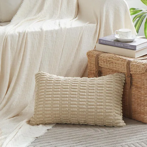 Miniatura 167 de Fancy Homi - Paquete de 2 fundas de almohada decorativas de color taupe de 22 x 22 pulgadas para sala de estar, sofá, cama, estilo rústico, bohemio