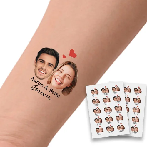 Miniatura 28 de Tatuajes temporales personalizados para fiestas, tatuajes divertidos de cerveza, regalo de cumpleaños para adultos, amigas, mujeres y hombres