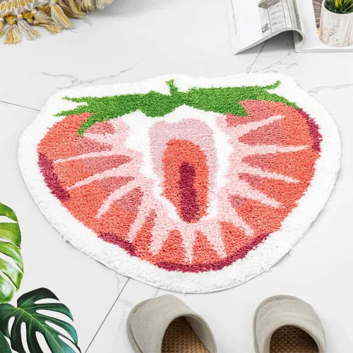 Miniatura 15 de ZSCYD-yingda1992 Alfombra de baño con forma de vaca lechera, animales en forma de caja de leche, antideslizante, bonita alfombra de baño
