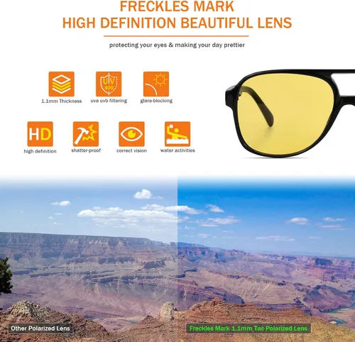 Miniatura 4 de Lentes de sol vintage retro de los años 70 para mujer y hombre, montura clásica, cuadrada y grande estilo aviador, lentes naranjas de moda UV400