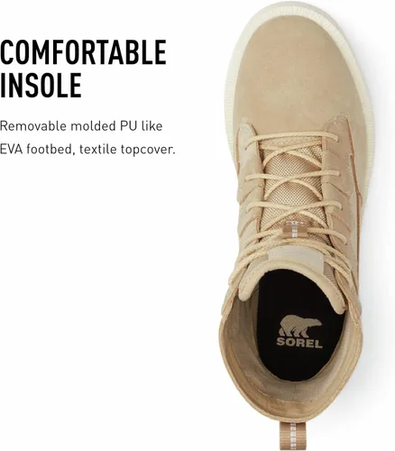 Miniatura 5 de SOREL Botas OTM Caribou para mujer, botas de nieve impermeables de gamuza y nailon
