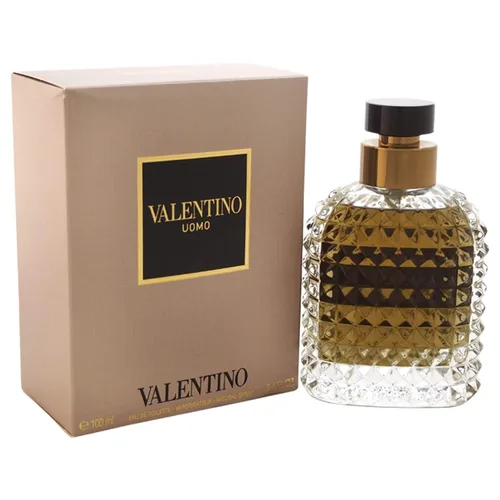 Valentino Uomo Eau de Toilette Perfume en espray para hombre, 5.1 onza, Marrón claro