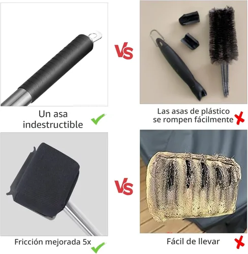 Miniatura 7 de XUDAKAIXIN Cepillo de parrilla de vapor sin cerdas, [Ultra seguro y eficiente] Limpiador de parrilla para parrilla al aire libre, cabezal