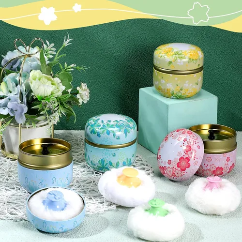 Miniatura 4 de Zopeal Kit de soplo de polvo para polvo, contenedor de cosméticos para el cuerpo, contenedor suave para bebés y mujeres, viaje a casa, caja