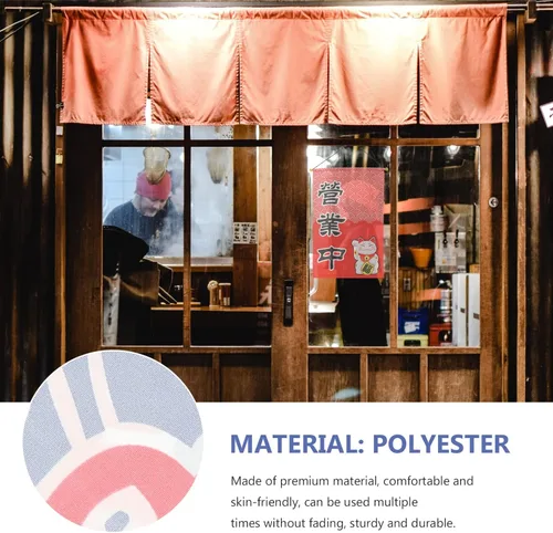 Miniatura 9 de SHERCHPRY Juego de 2 pancartas decorativas de estilo japonés, banderas de apertura de poliéster ligero para colgar en restaurantes japoneses