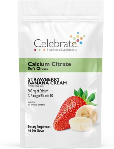 Miniatura 14 de Celebrate Vitamins Bariatric - Masticables suaves de citrato de calcio de 500 mg con 500 UI de vitamina D3 – Esencial para pacientes con bypass