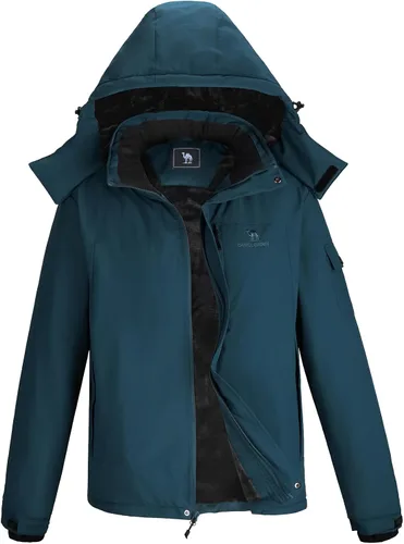 CAMEL CROWN - Chaqueta de invierno para hombre, impermeable, chaqueta de esquí con forro polar cálido, resistente al viento, para nieve, lluvia,