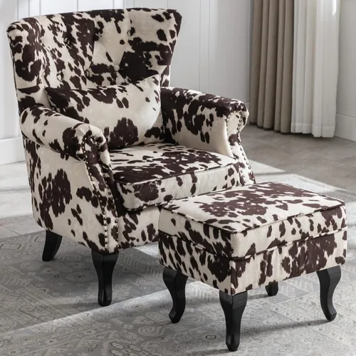 Miniatura 28 de LZAREAL Juego de 2 Sillones de Lectura Accent con Brazos para Sala de Estar, Dormitorio, Sillón de Esquina Cómodo Moderno de Mediados de Siglo, rosa