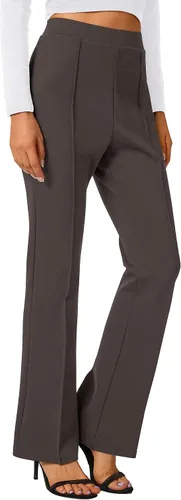 Miniatura 68 de Urban CoCo Pantalones de trabajo elásticos con corte de bota, pantalones de yoga pequeños para oficina casual
