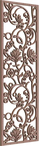 Miniatura 70 de 9 3/8"W x 24 3/8"H x 1/4"T Caspio Decorativos Paneles De Pared De Madera De Calado, Roble Rojo rojo (Red Oak)