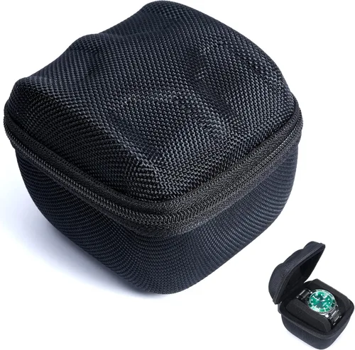 Estuche de viaje único para reloj duro, Caja organizadora de exhibición enrollable para reloj inteligente deportivo de hombre con almohadilla