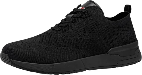 LARNMERN Non Slip Work Shoes for Men Walking Running Sneakers Slip Resistant Casual Fashion Sports Tennis Shoe Kitchen Chef Food Service Slip on